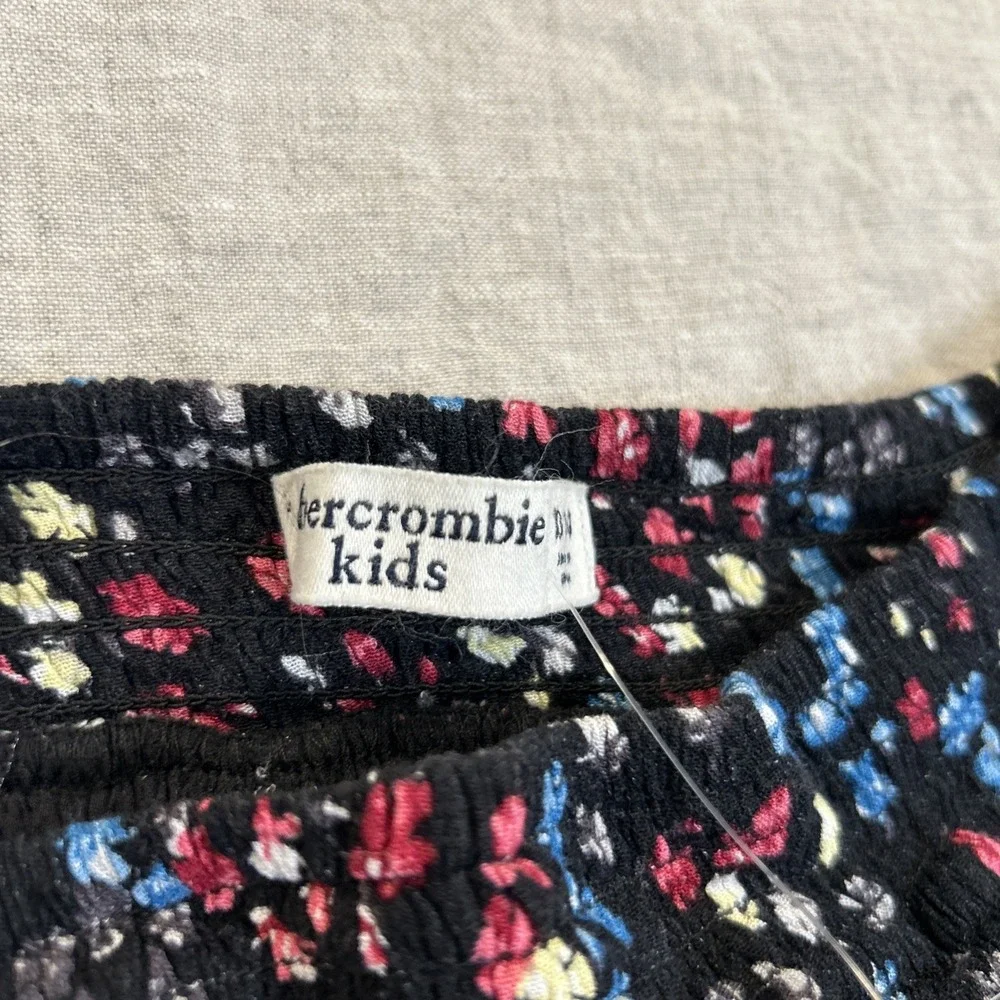 Abercrombie Kids Girls Skirt Floral Black Lined Size 13/14